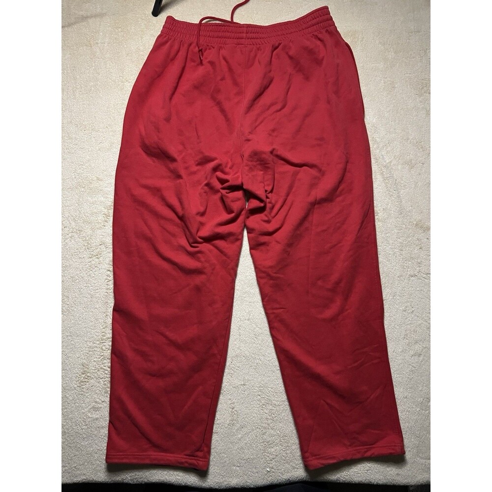Vintage Y2K Nike Team Sportswear Sweatpants Script Graffiti Red Size XL Bootcut - Picture 9 of 9